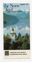 The Norse Trail 1975 Brochure Norwegian State Railways Norway - £13.95 GBP