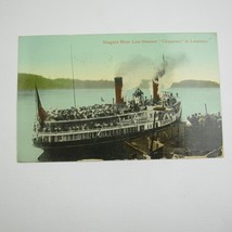 Ship Postcard Steamship Niagara River Line Chippewa at Lewiston Antique 1913 - £7.90 GBP