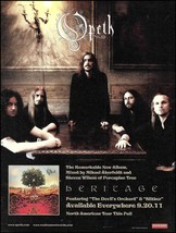 Opeth Heritage 2011 album advertisement Roadrunner Records 8 x 11 ad print - £3.38 GBP