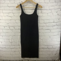 Forever 21 Dress Womens Sz S Black Bodycon Stretch Tight Cocktail - $11.88