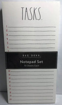 Rae Dunn List Pad Notepad Set of 2 &quot;Task&quot; and &quot;Wish List&quot; 4&quot; x 8&quot; Great ... - $19.79