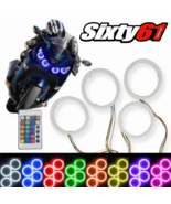 Kawasaki ZX14R 2006-2023 Multi Color Changing LED Halo Angel Eyes with R... - $2,422.92 MXN