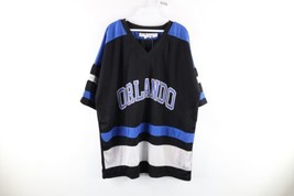 NOS Vintage 90s Streetwear Mens 2XL Orlando Magic Spell Out Hockey Jersey Shirt - £88.69 GBP