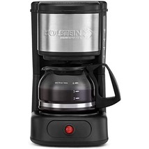 Holstein Housewares 5 Cup Coffee Maker Black with Stainless Steel - User Frie... - £47.70 GBP