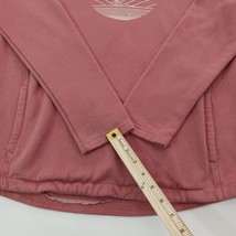 Columbia Mens Medium Dark Coral Hoodie Graphic Pullover Long Sleeve Cotton Blend image 3