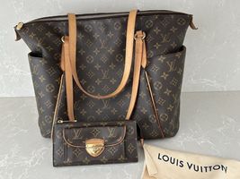 Louis Vuitton Monogram Canvas Totally MM Tote &amp; Matching Wallet Both Bea... - $1,930.50