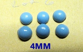 Turquoise Loose Stones Round 4MM Lot Of Six - £3.19 GBP