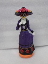 Ashland Halloween Decor Dia De Los Muertos Day Of The Dead Figure Cerami... - $14.85