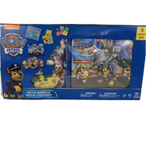 PAW Patrol Mega Bundle 5 Games Set Toy Kids Puzzle Dominoes Jumbo Cards Wood - $24.02