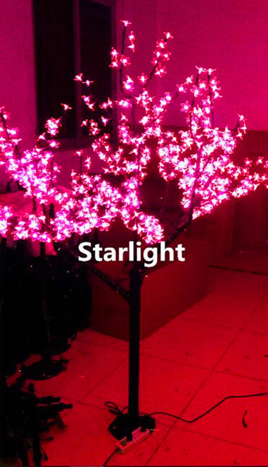 Starlight 5ft LED Cherry Blossom Tree – 8 Color-Changing With Remote – Artificial, Multi-Color