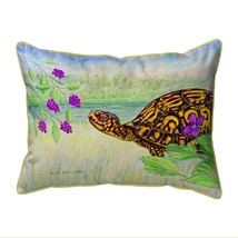 Betsy Drake Turtle &amp; Berries Small Indoor Outdoor Pillow 11x14 - £39.56 GBP