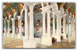 Hall Of Columns Library of Congress Washington DC UNP DB Postcard J19 - £1.54 GBP