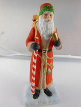 Schmid Christmas Santa St Nicholas Schmid 5&quot; Porcelain figure 1987 Vintage Korea - £7.90 GBP
