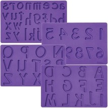 Letters Numbers Silicone Fondant Gum Paste Mold Cake Decoration Wilton - £31.28 GBP