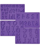 Letters Numbers Silicone Fondant Gum Paste Mold Cake Decoration Wilton - £31.55 GBP