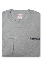Brooks Brothers Grey Golden Fleece Long Sleeve Tee T-Shirt, Medium M 8311-4 - $44.06