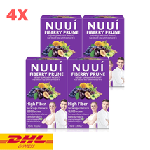 4X Nuui Fiberry Fiber Prune Help Excretion Weight Control Slim Diet Natural - $95.96