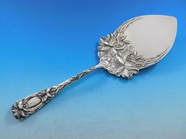 New Art by Durgin Sterling Silver Pie Server with Lilies 10 1/4" Vintage Floral - $1,939.41