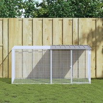 vidaXL Chicken Cage Light grey Galvanized steel 80 x 39 x 35.4 in - $4,960.31 MXN