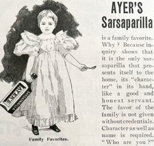 Ayers Sarsaparilla Medical 1897 Advertisement Victorian Quack Medicine D... - £13.77 GBP