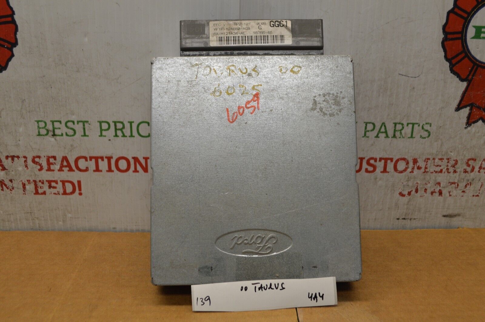 2000 Ford Taurus 3.0L OHV Engine Control Unit ECU YF1F12A650AGB Module ...