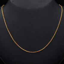 22k Seal Authentic Gold 23in Link Chain Brother Gift Made In India Jewelry - £1,811.43 GBP