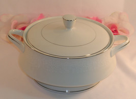 China lovelace Covered Bowl Casserole By Crown Victoria 8&quot; in Diameter 4&quot; Deep - $59.39