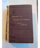 MEMOIRS OF GENERAL WILLIAM T. SHERMAN CIVIL WAR History HC 1877 Volume 1 - £135.50 GBP