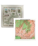 Grand Canyon National Park Bandanna 2-Pack Bundle Arizona Map Nature Fac... - $330.74 MXN