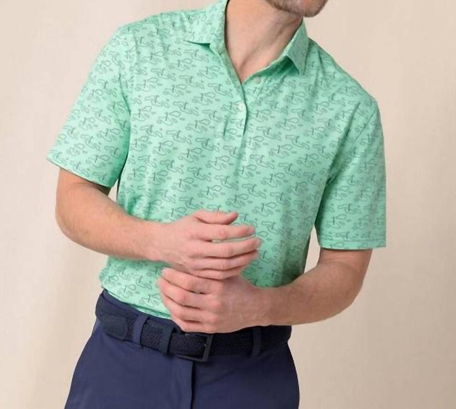Southern Tide Driver Whos Your Caddy Polo Jade Green - $71.00