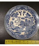 Vintage Royal Stafford 9.25 inch Blue Willow Plate Japan - £11.93 GBP