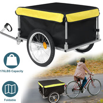 Aluminum Bike Cargo Trailer Bicycle Luggage Trailer Hand Cart Wagon 176 ... - £132.57 GBP