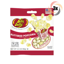 3x Bags | Jelly Belly Beans Buttered Popcorn Candy | 3.5oz | Fast Shipping! | - $16.49