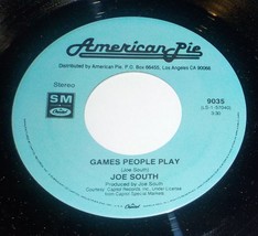Joe South / Robert Mitchum 45 Games People Play / Ballad Of Thunder Road... - £3.95 GBP