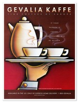 Gevalia Kaffe Fine Coffees of Europe Vintage 1998 Full-Page Print Magazi... - $10.58 CAD