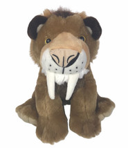 Fiesta Saber Tooth Tiger Brown White 12” Tall Soft Toy Stuffed Animal A6... - £11.97 GBP