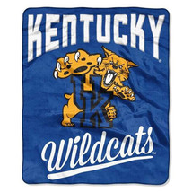 Kentucky Wildcats 50&quot; by 60&quot; Plush Raschel Throw Blanket - NCAA-Alumni Design - £32.84 GBP