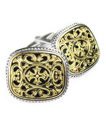 Gerochristo 7073 - Solid Gold &amp; Silver Medieval-Byzantine Cross Cufflinks  - £1,446.40 GBP