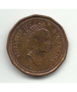 1993 Canada Penny 1 Cent Maple Leaf Queen Elizabeth II Canadian - $1,818.83 MXN