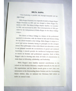 1972 Ad History Page on Delta Kappa Fraternity, Ithaca College, Ithaca, ... - $13.70 CAD