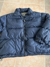 Woolrich puffer duck down womens navy  Puffer jacket size XL - £72.57 GBP