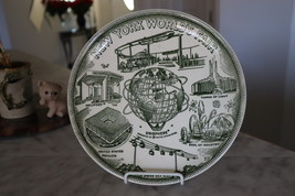 Vintage 1961 NY World&#39;s Fair Souvenir Plate 9 1/4W (USA) - £11.86 GBP