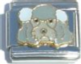 Gray Poodle Italian Charm - $8.88