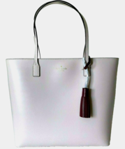 New Kate Spade Karla Wright Place Tote handbag with tassel Plum Dawn / R... - $94.05