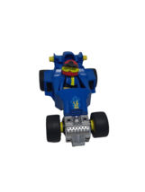 Playmobil 4181 Race Car &amp; Figure Person, Blue Pull Back, 2007 - $12.22
