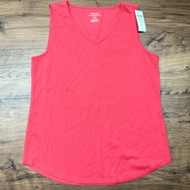 NEW Chico&#39;s Ultimate Tee Tank Top Womens 2 Large Pink Watermelon Fizz Su... - $16.46