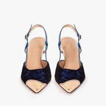 The Bali Sax Blue Leather Slingback Women Sandal image 3