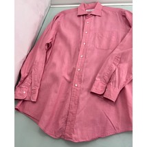 Vintage Brooks Brothers Makers Men Dress Shirt Made In USA Salmon Pink 1... - £15.55 GBP