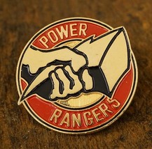 Vintage Movie Advertising POWER RANGERS Kids TV Show Lapel Pin Jewelry 1&quot; - $20.78