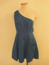 NEW Jessica Simpson 1 Shoulder Lined Cotton Blend Dress w/ Pockets Sz 10 NWT  - £15.88 GBP